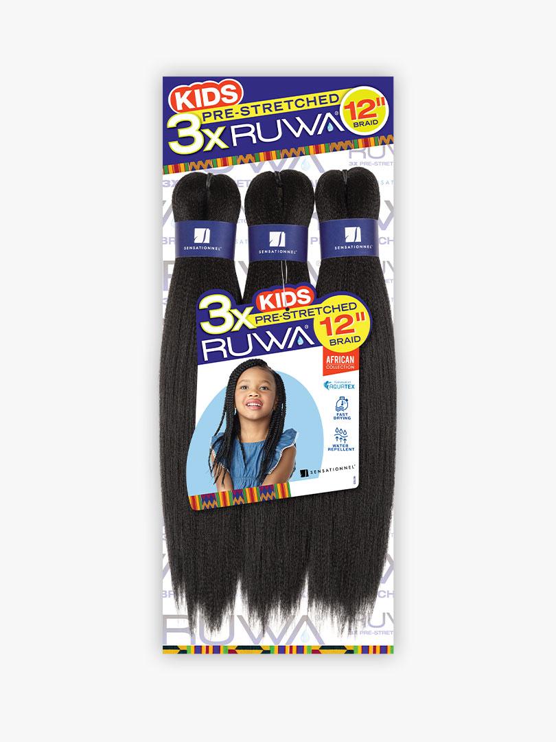 3X RUWA PRE-STRETCHED KIDS BRAID 12″